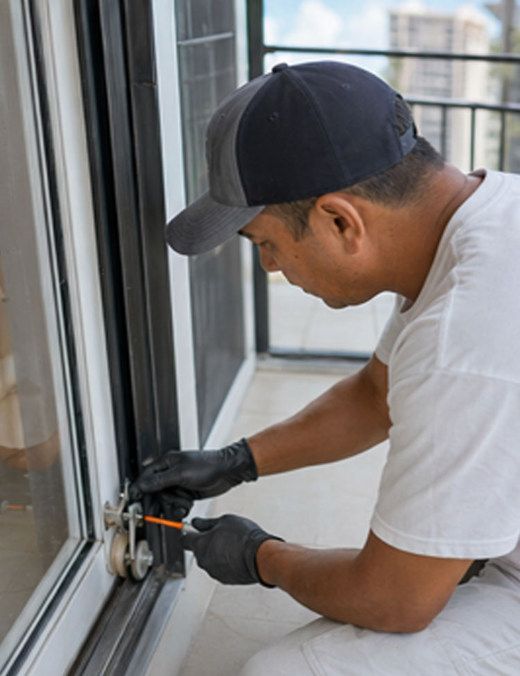 Sliding window or door track issue